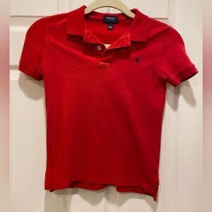 Polo Ralph Lauren Boys Shortsleeve, Sz 6. Red.